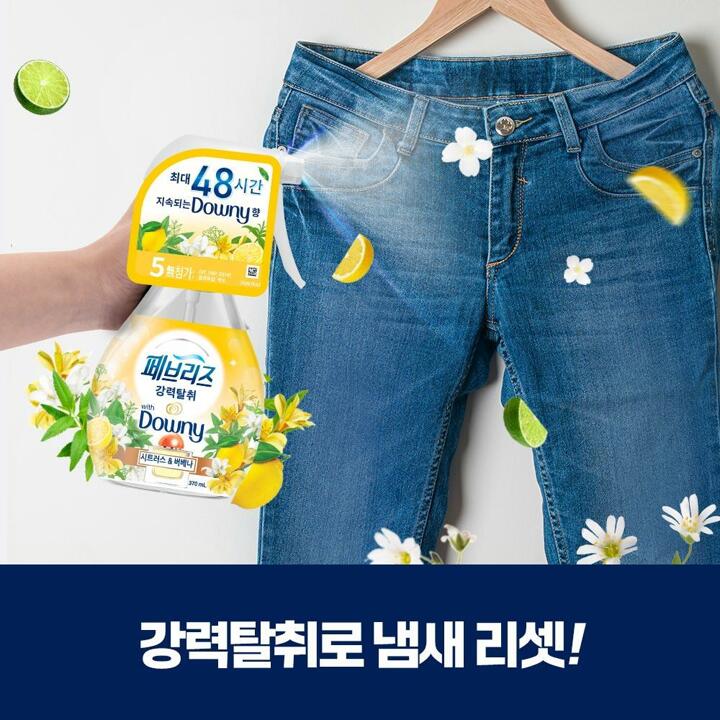 페브리즈 섬유탈취제 다우니라인 리필용 320ml 3개