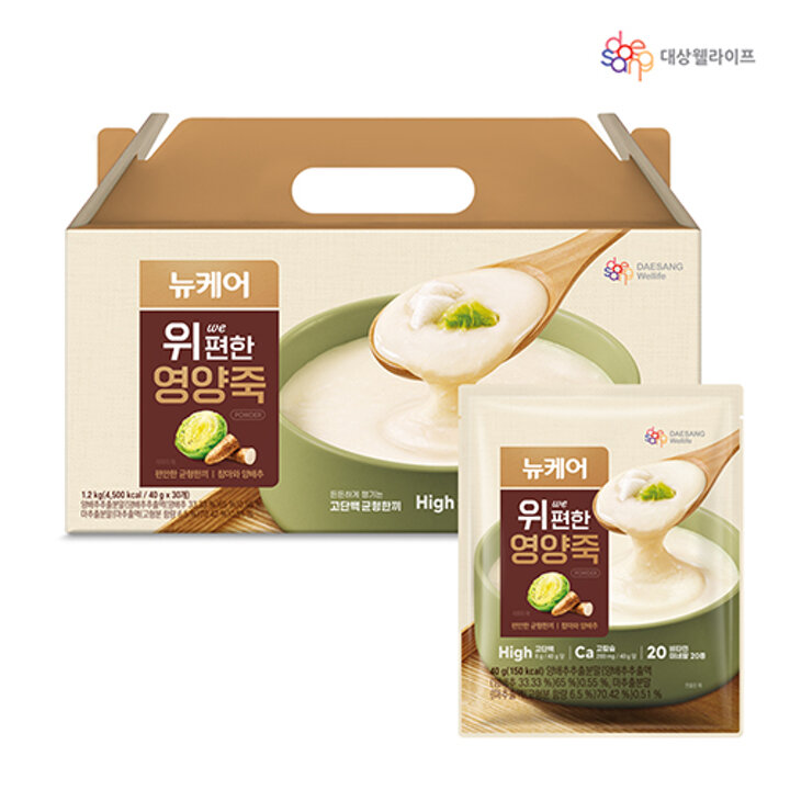 [대상웰라이프] 뉴케어 위(WE)편한 영양죽 (40g x 30포)