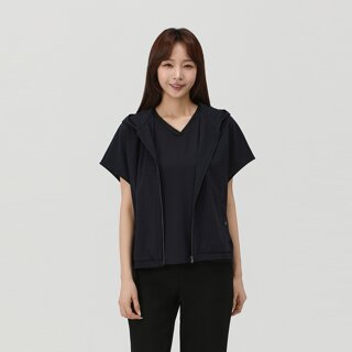 [PAT] 후디드 드랍숄더 베스트_QK41492