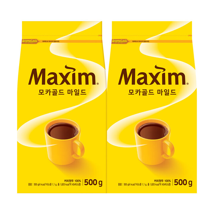 맥심 모카골드 리필용 커피 500g 2개