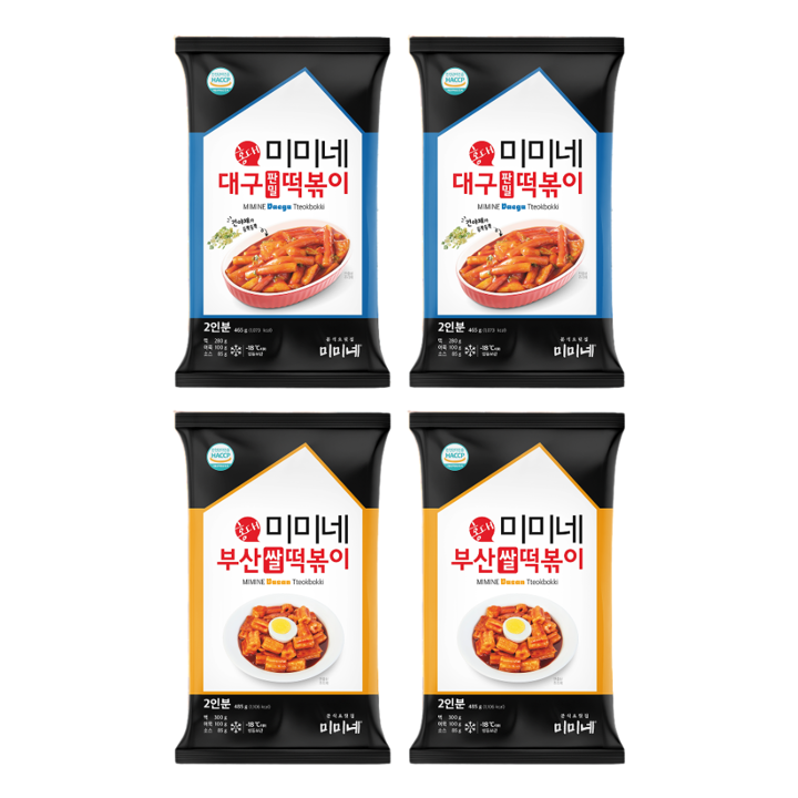 미미네 대구 판밀 떡볶이 2봉+부산쌀떡볶이 2봉 (총 8인분)