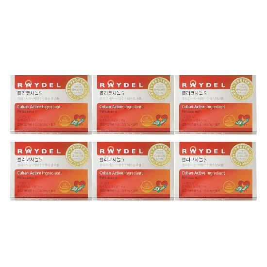 레이델 쿠바산 폴리코사놀5 200mg x 180(6개월분) 김명민 콜레스테롤 혈압개선 영양제