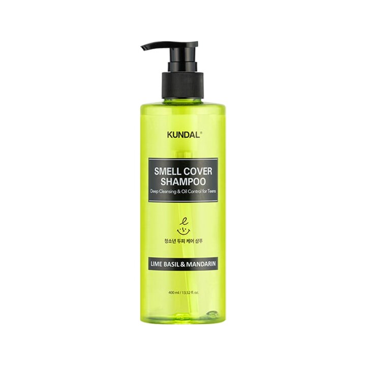 쿤달 올데이 스멜커버 청소년 샴푸 라임바질앤만다린 400ml x1개