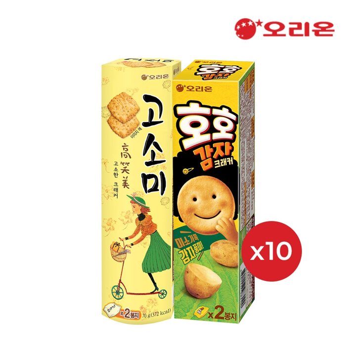 오리온 호호감자크래커 2P 81g 10개+고소미  2P 70g 10개
