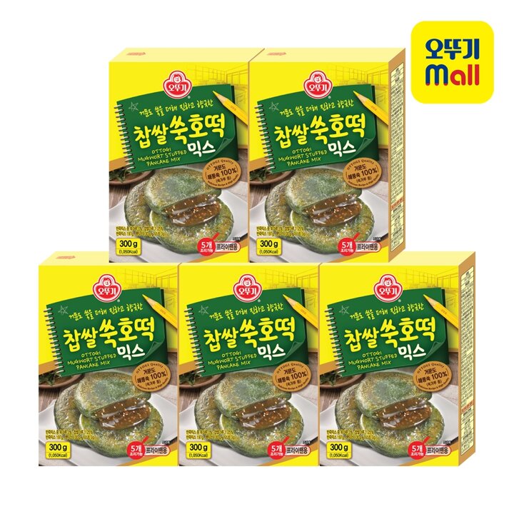 [본사직영] 오뚜기 찹쌀쑥호떡믹스 300g 5개