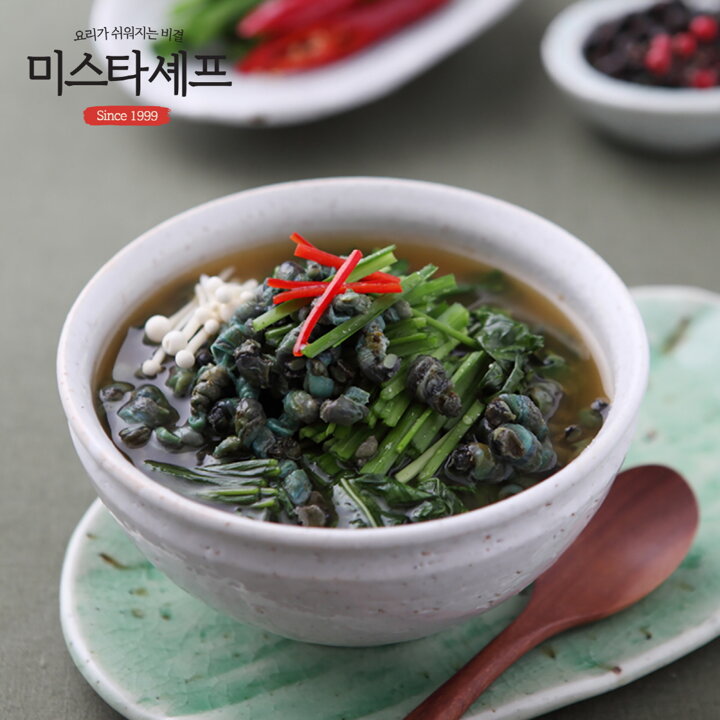 미스타셰프 아욱다슬기해장국 500g 1팩