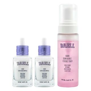 [ BAELL ] 바엘 파로 유리 광채 크림 앰플 50ml 2개+버블 에센스 토너 150ml