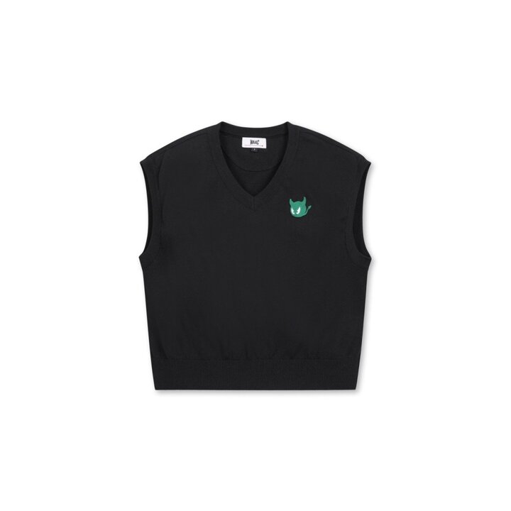 (신세계강남점)왁[WAAC]골프 (WWWAM25231BKX)WAAC THE ORIGINAL Women WAACKY V-neck Knit Vest
