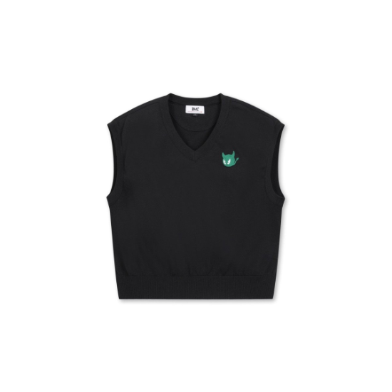 왁[WAAC]골프 (WWWAM25231BKX)WAAC THE ORIGINAL Women WAACKY V-neck Knit Vest