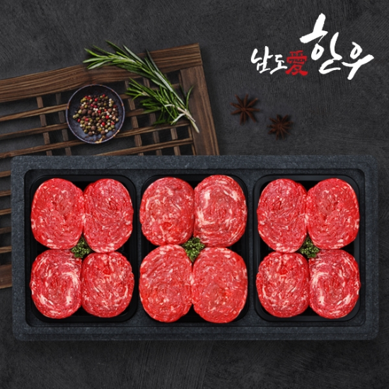 (주)인정푸드테크 [남도애한우] 한우 1등급 불고기 3종 세트1.5kg(불고기500g 3종)