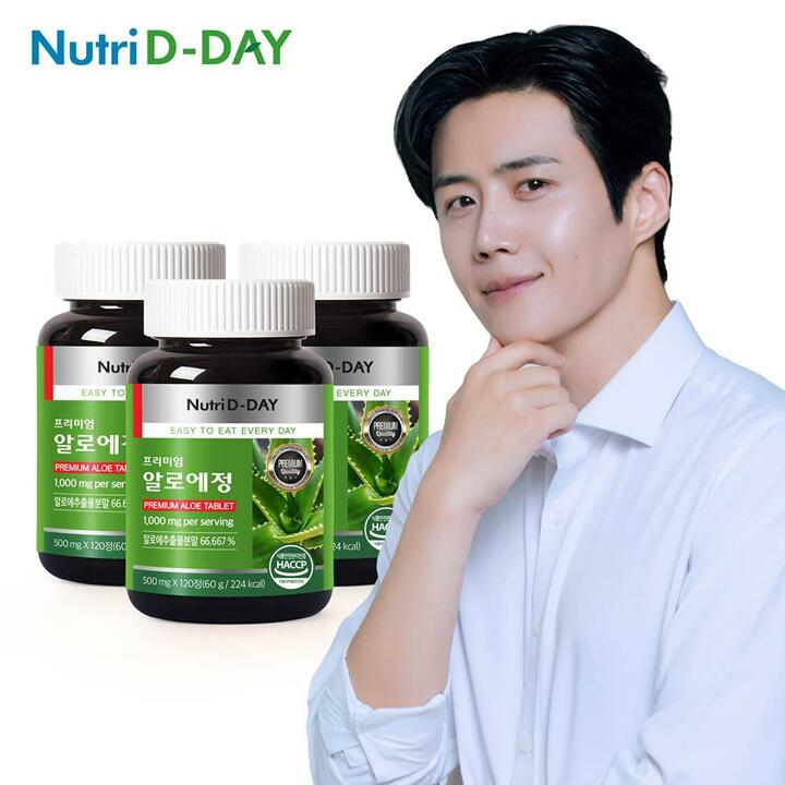 뉴트리디데이 프리미엄 알로에정 x 3개 총360정