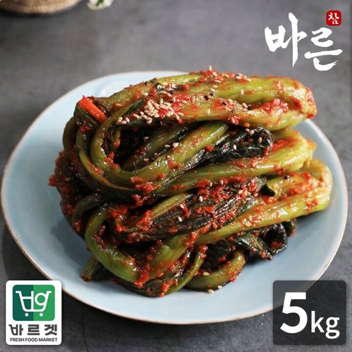 참바른김치 프리미엄 국내산 갓김치 5kg / 바른재료 바른위생 바르겟