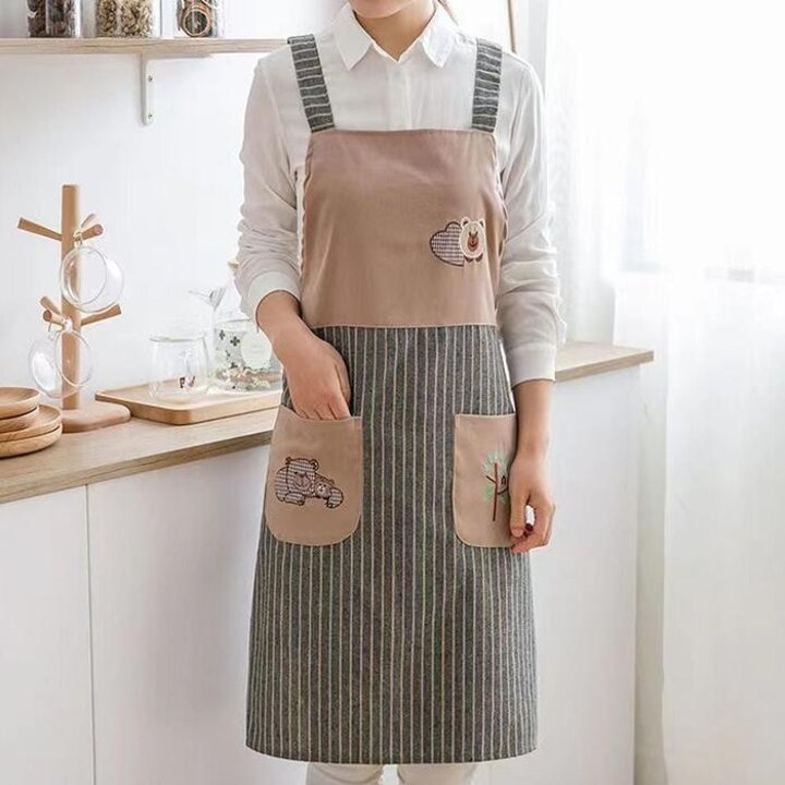 (쓰리몰)찐귀여운곰캐릭터주방생황방수앞치마