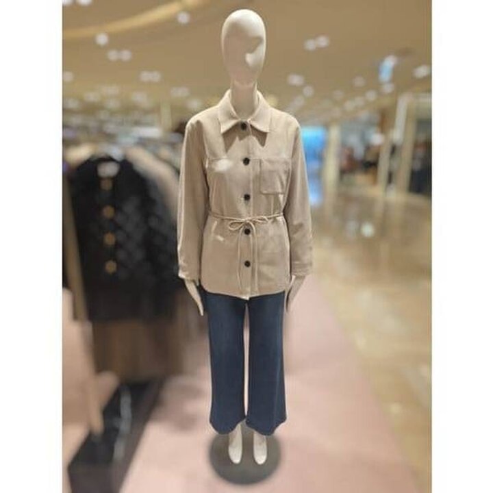 (신세계강남점)[씨씨콜렉트] 벨티드 스웨이드 카라 자켓 (C261PSF513)