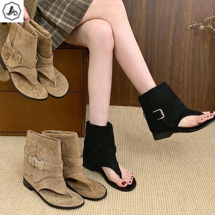[애슬릿]여름부츠샌들토오픈숏앵클발편한버클쪼리3cm