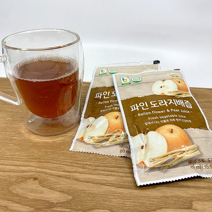 [1+1]도라지배즙 80mlx30포 나주배/금산약도라지(총 60포)