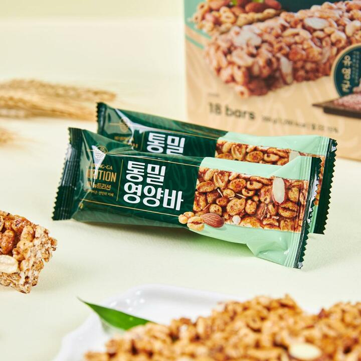호정가 통밀영양바 (18개입) / 통곡물 영양간식 시리얼바