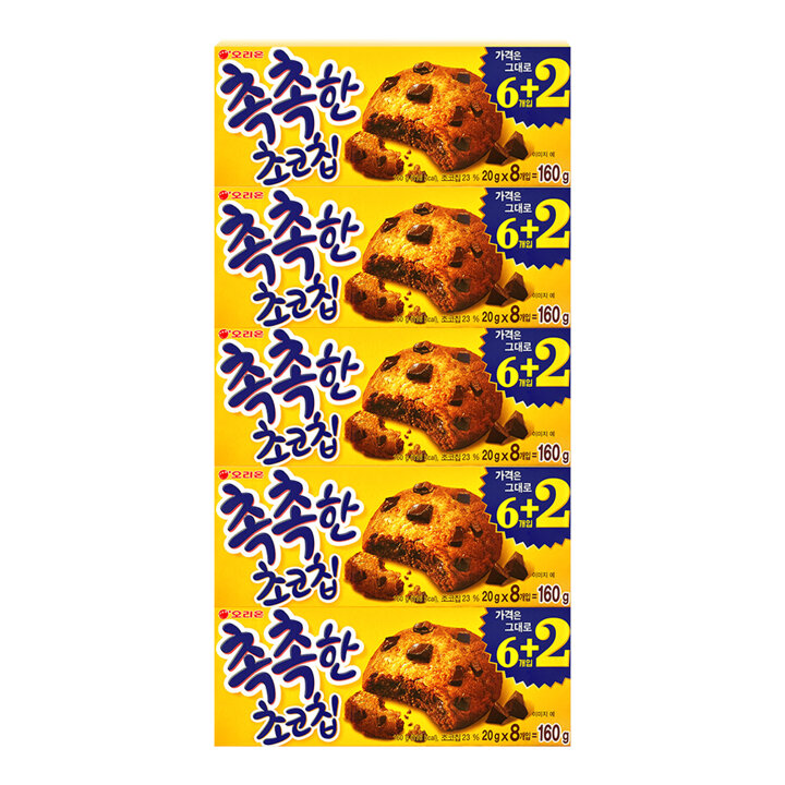 오리온 촉촉한 초코칩 160g 5개