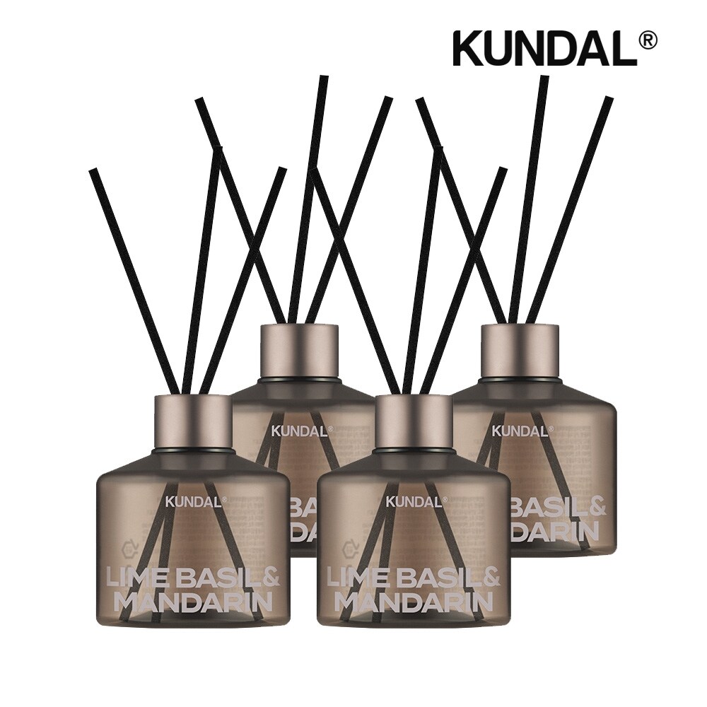 쿤달 퍼퓸 디퓨저 라임바질앤만다린 200ml x4개