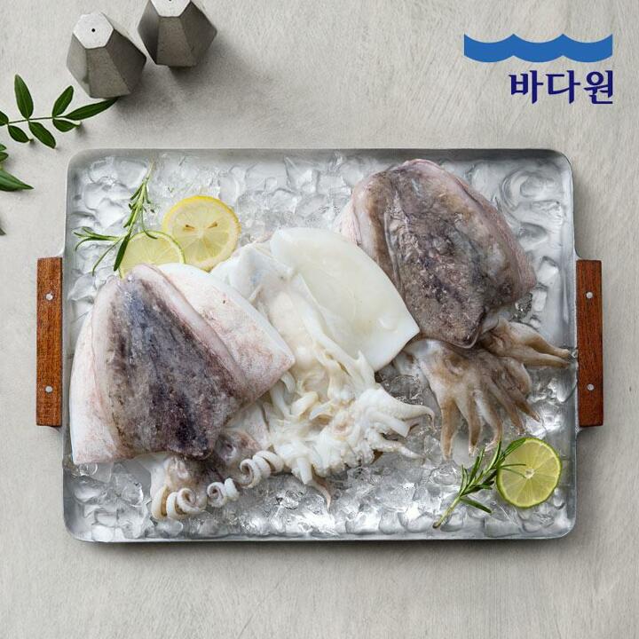 [바다원] 국내산 손질 갑오징어 150g x 2팩(갑 제거 전체 손질)