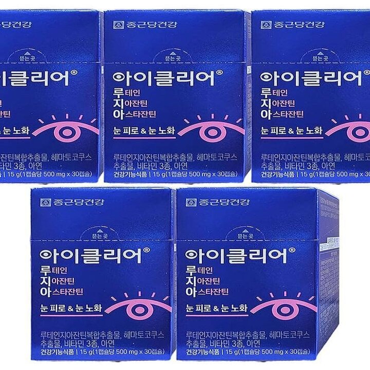 종근당건강아이클리어루테인지아잔틴아스타잔틴30캡슐5박스x3SET(SH)