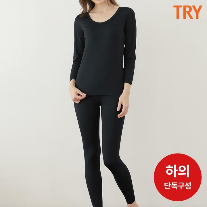 [TRY] 여성 히트업 발열기모 내복 하의 2매세트