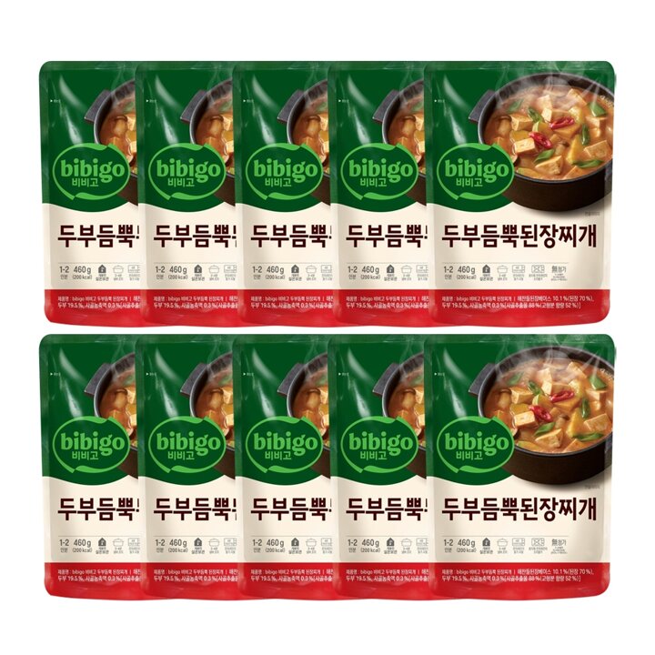 CJ 비비고 두부듬뿍 된장찌개 460g x10개