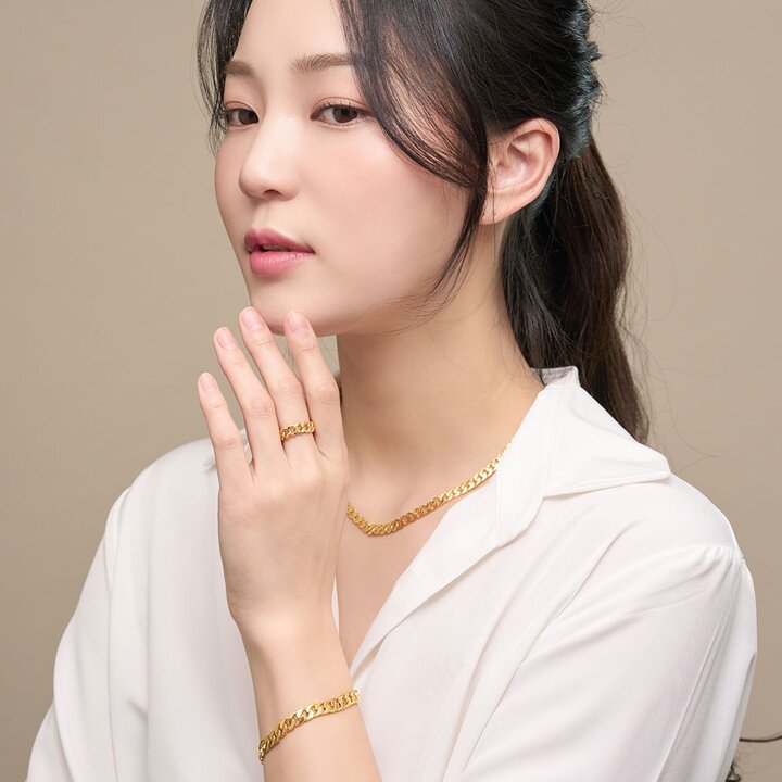 한국금다이아몬드 여자 순금 반지 일반 체인 24K 7.5g 애끼 검지 엄지