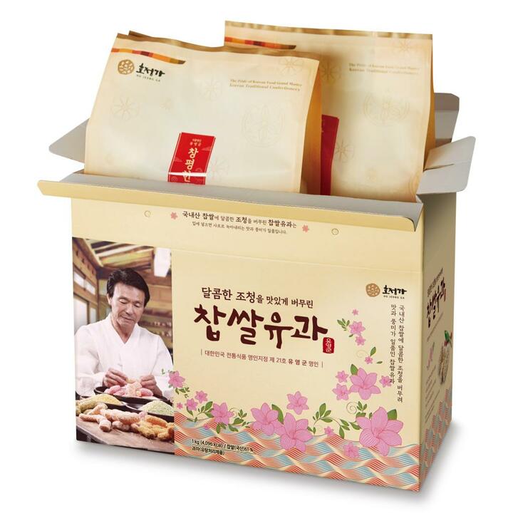 호정가 찹쌀유과세트 1KG / 전통과자 한과선물세트