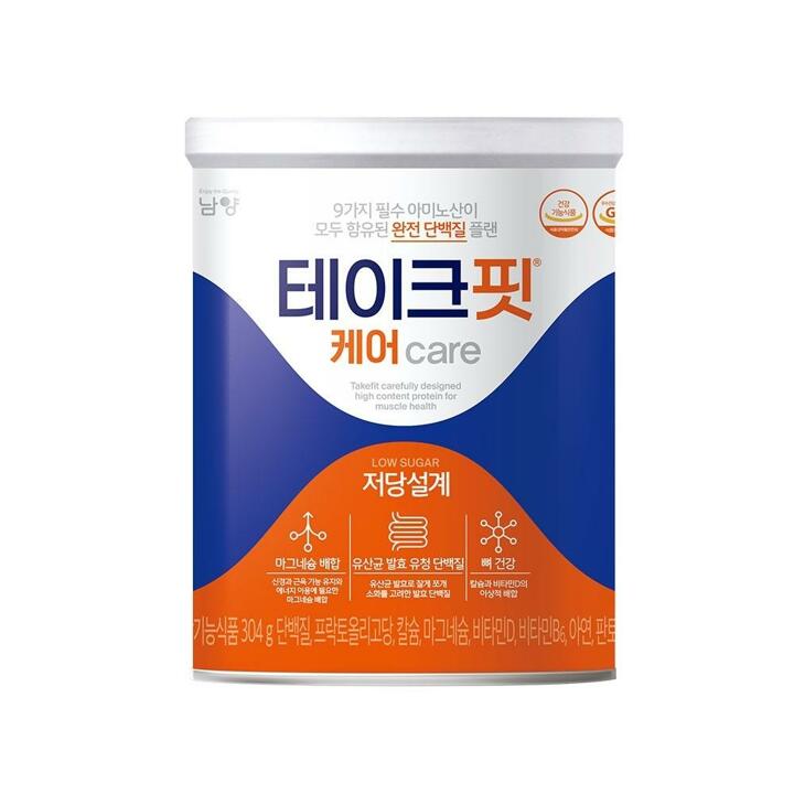 [G] 남양 테이크핏 케어 당제로 프로틴 발효유청단백질 304g 1개