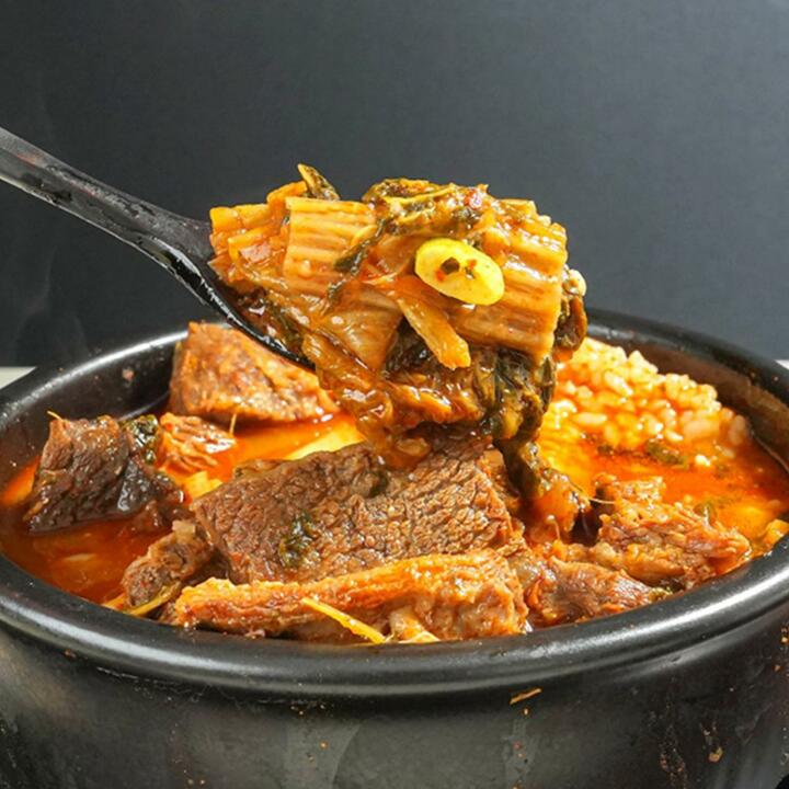 I[정마을/실온보관] 국내산 소고기 듬뿍 진한 우거지갈비탕 600g x 3팩