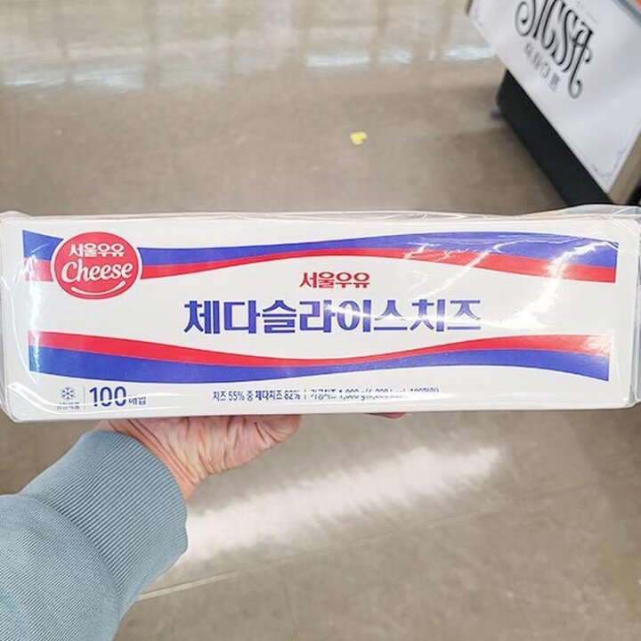 서울우유 체다슬라이스 치즈 100매 1.8kg b89725 (29260017)