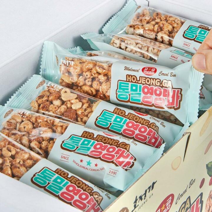 호정가 통밀영양바 (48개입) / 개별포장 영양간식 대용량 시리얼바