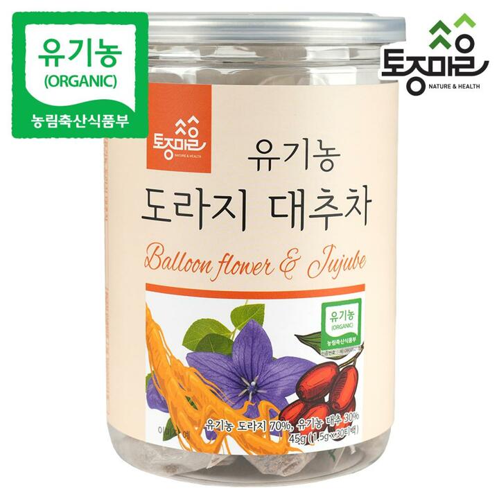 [토종마을] 국산 유기농 도라지 대추차 30티백