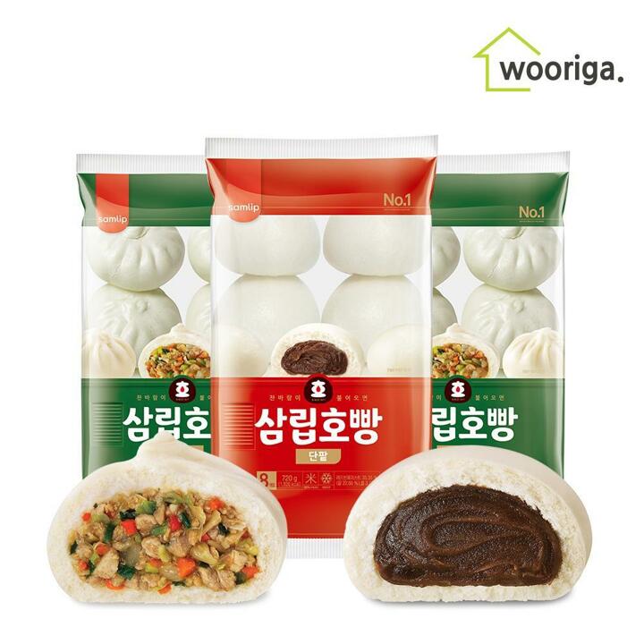 [G] 대용량 냉동 삼립호빵 90g24개입 (단팥1봉+야채2봉)