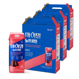 [대상웰라이프]마이밀 마시는 뉴프로틴 딥초코 (190mlx16팩), 3박스