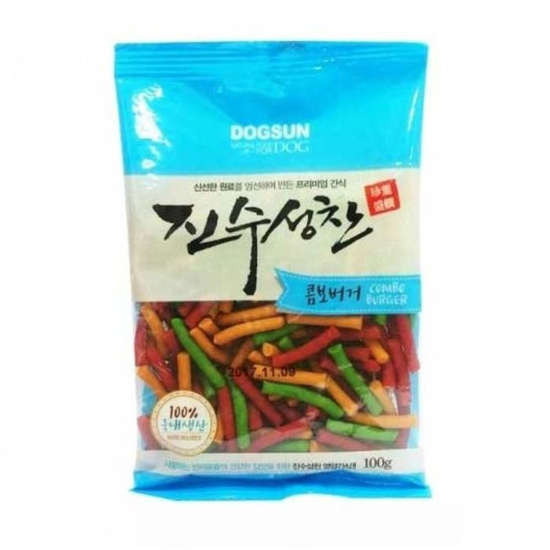 애견간식진가성비수성찬콤보버거100g80팩1박스