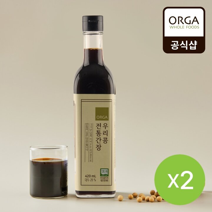 [올가] 우리콩 전통간장 (420ml) 2병