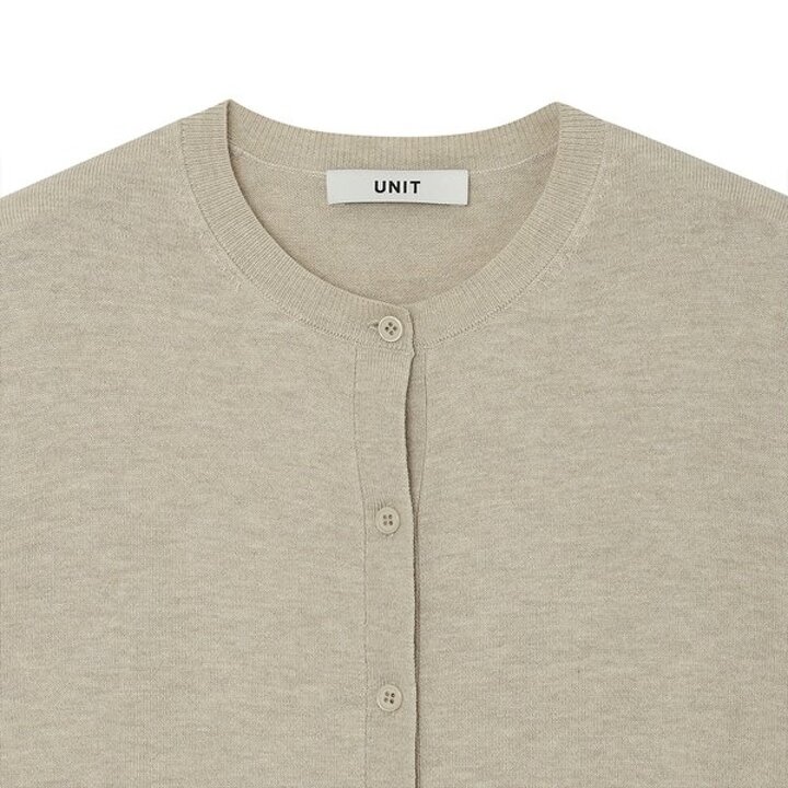 (신세계센텀점)캐시미어 블렌디드 비키 가디건 (ZFKKCA10AN-BEIGE)