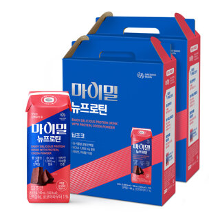 [대상웰라이프]마이밀 마시는 뉴프로틴 딥초코 (190mlx16팩), 2박스