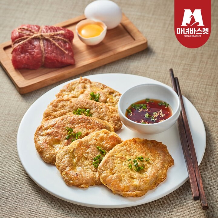 모듬전 6종 오미산적+깻잎전+소고기육전+동태전+고기부추전+아삭김치전*