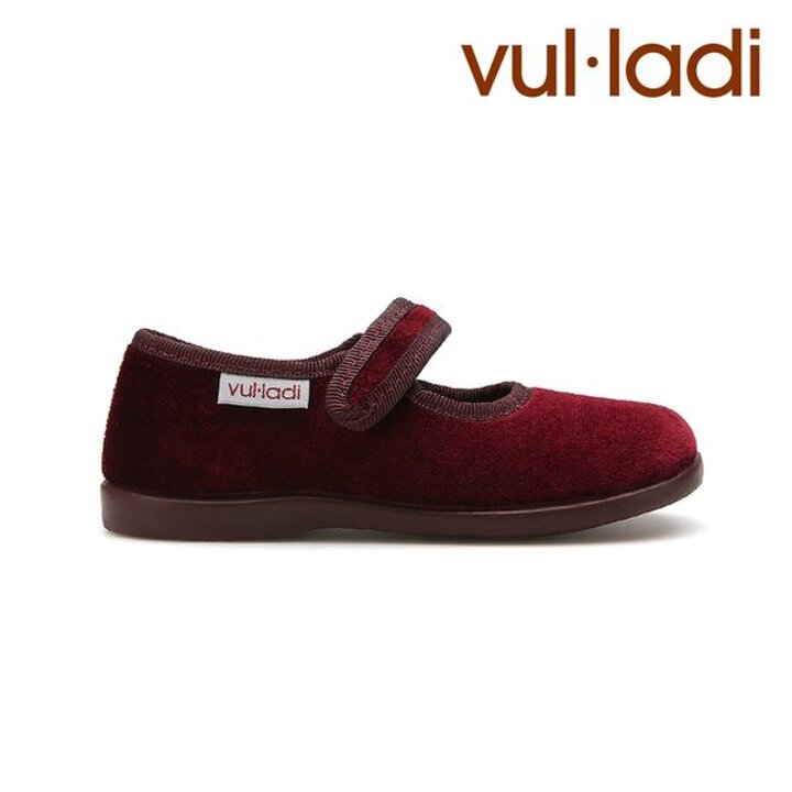 (대구신세계)[VULLADI]불라디 벨벳 여아구두 벨벳메리제인 1800 와인 VU1800J3RW by 트래드후스