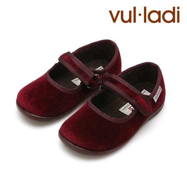 (대구신세계)[VULLADI]불라디 벨벳 여아구두 벨벳메리제인 1800 와인 VU1800J3RW by 트래드후스