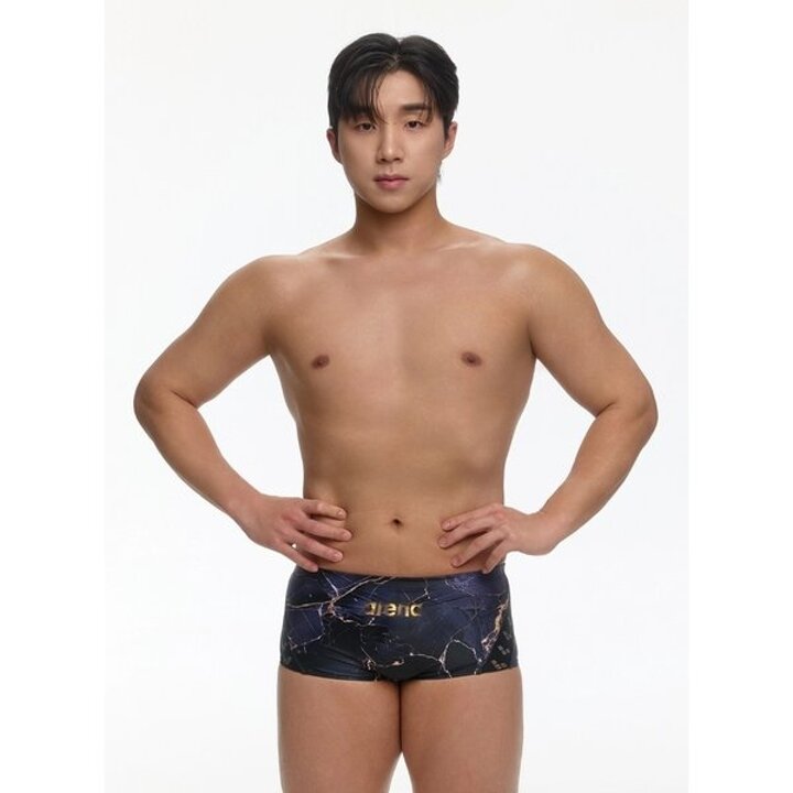 (대구신세계)남성 선수 지오볼트 남성 선수 숏사각 실내수영복(A6SM1CQ07)BLK