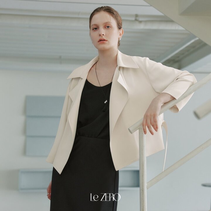 [2컬러] 르제로 트렌치 플레어 자켓