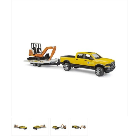 (브루더-공식)RAM 2500 파워 왜건과 미니 굴삭기