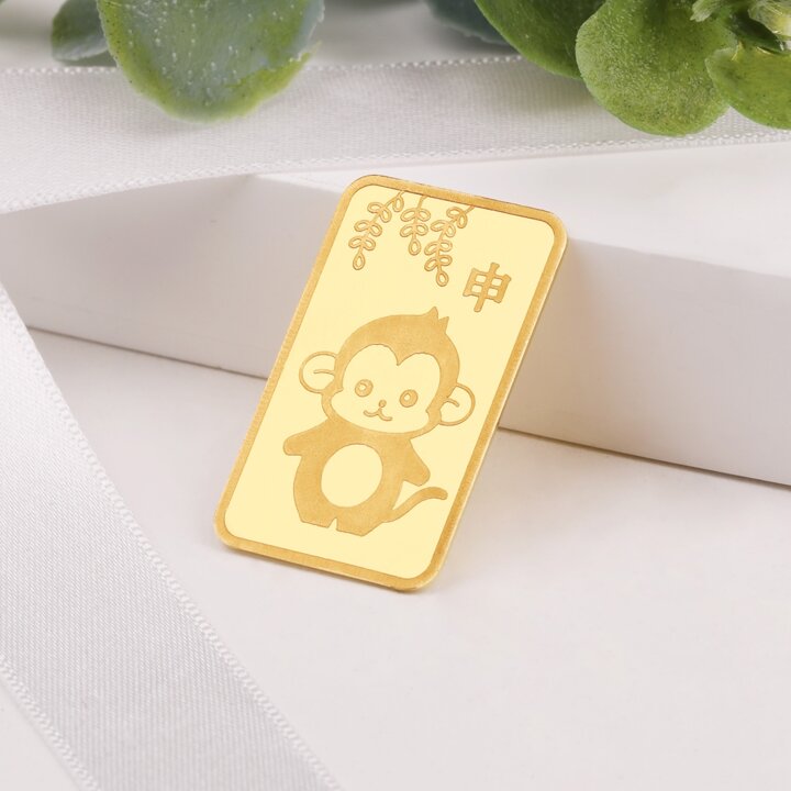 [한국표준금거래소] 황금 원숭이 순금 동물골드바 3.75g
