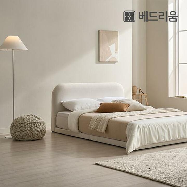 금성침대 베드리움 라온 저상형 침대 Q 신혼침대 패키지 (침대+헤드+릴렉서 허리특허 매트리스)