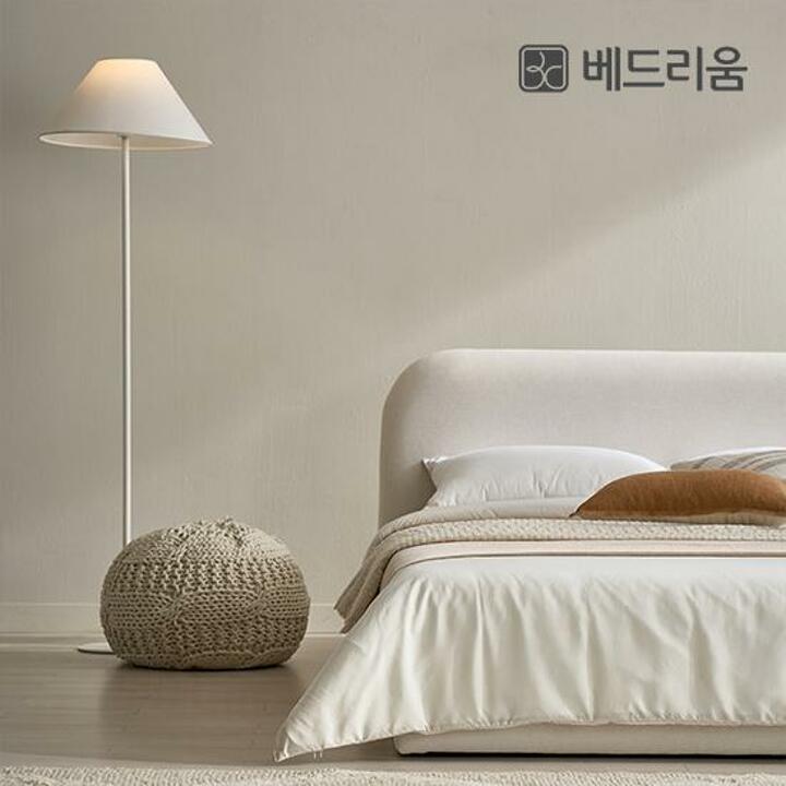 금성침대 베드리움 라온 저상형 침대 Q 신혼침대 패키지 (침대+헤드+릴렉서 허리특허 매트리스)