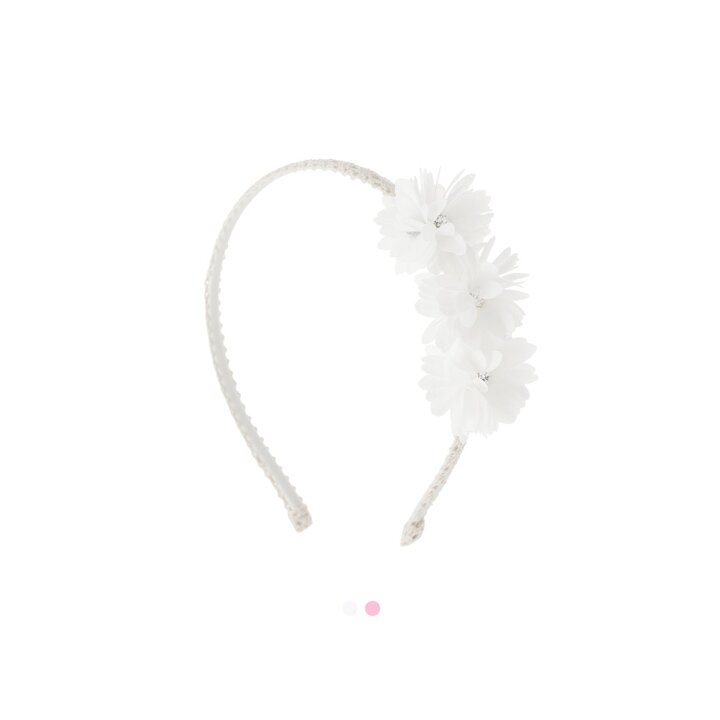 (신세계천안아산점)달리아 프린세스 헤어밴드(Pink/Ivory)